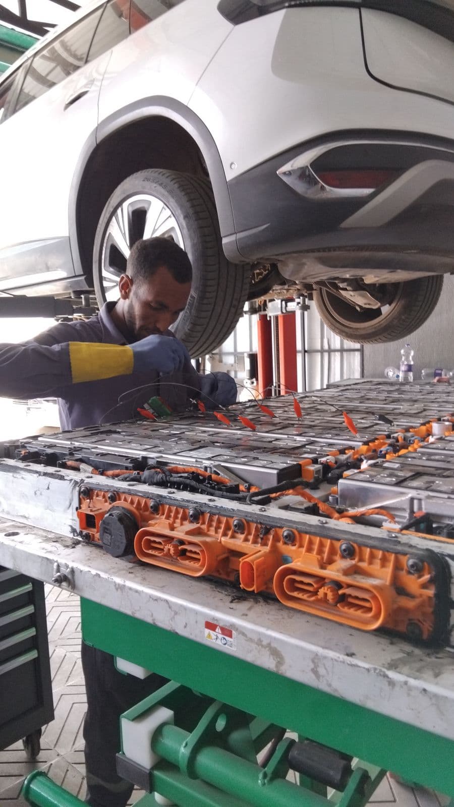 Module inspection on the opened pack