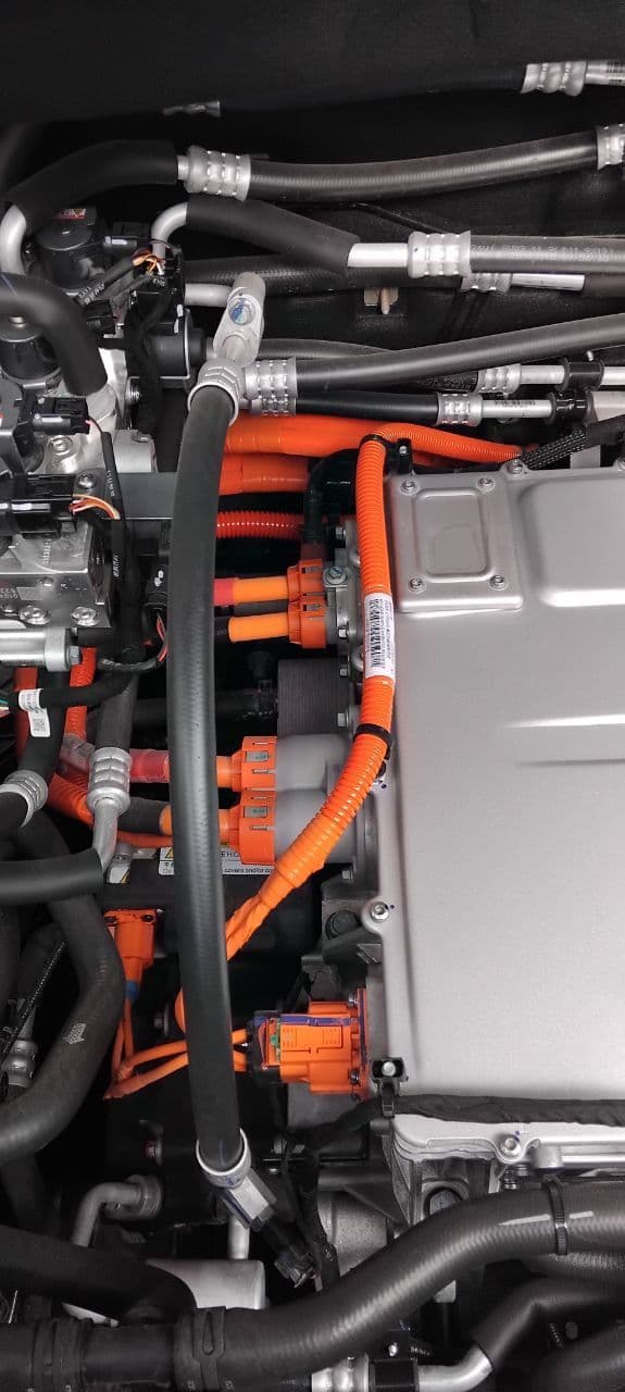 HV junction area in the engine bay