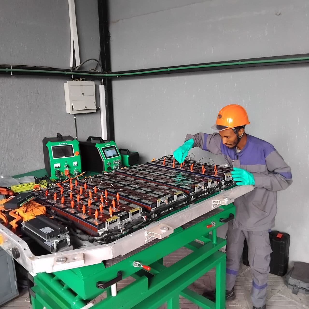 Module row service - PPE on